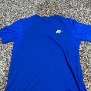 Nike Blue Short Sleeve Tees Athletic Collection